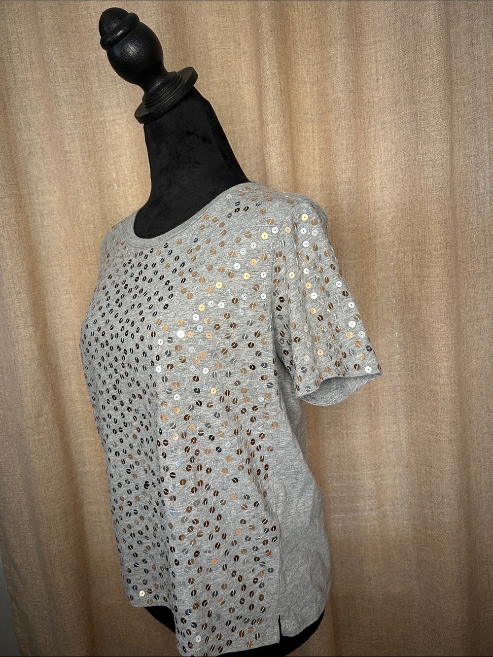 J.  Crew Women’s Sequined Tshirt